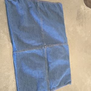 Standard size denim pillow shams